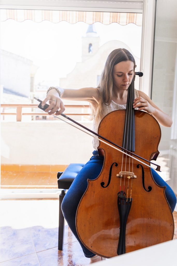 Girl playing cello